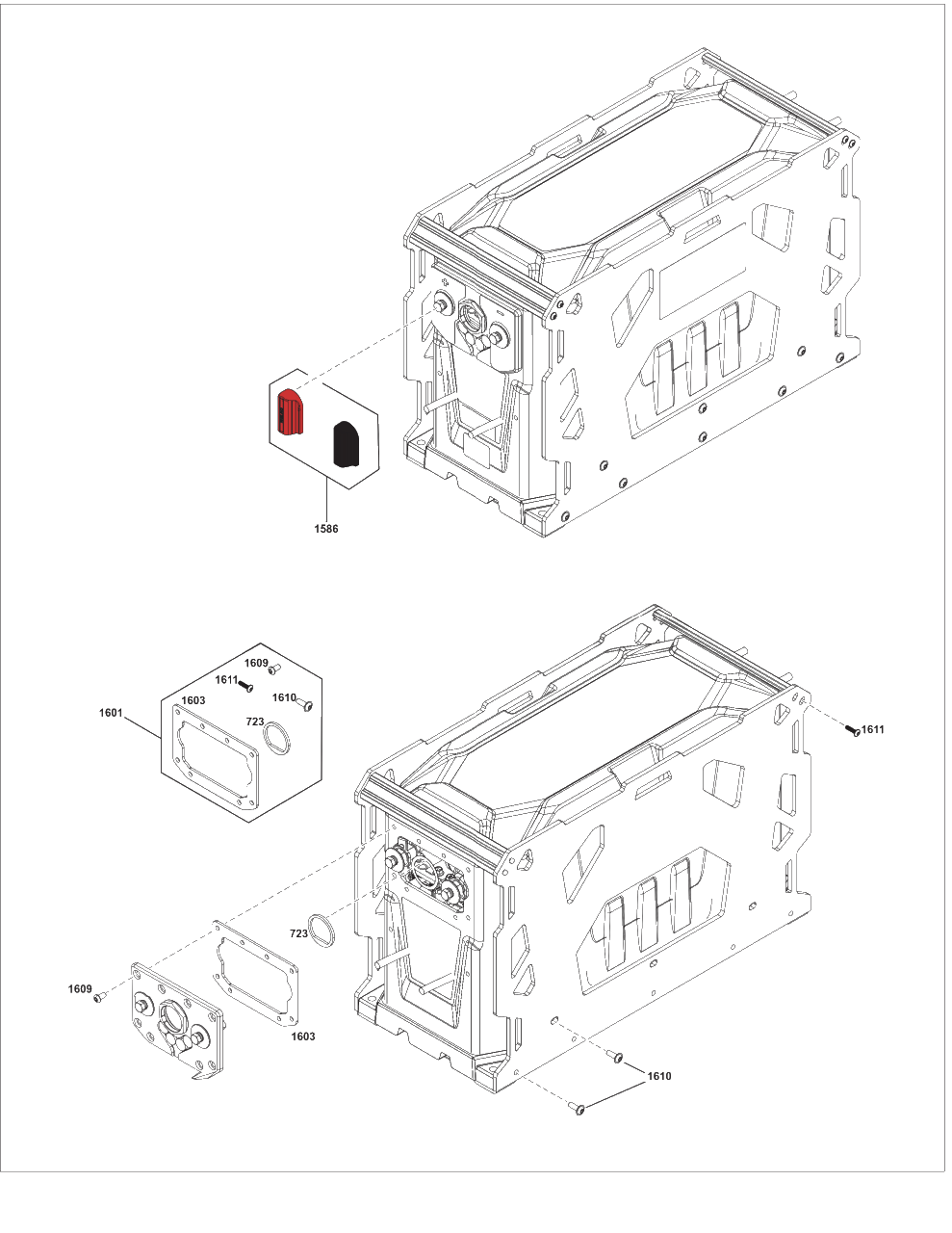 Exterior Hardware Group Diagram and Parts List for 80089283  Briggs and Stratton Charger